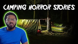 3 Creepy CAMPING Horror Stories REACTION [upl. by Tadd]