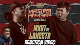 MHOT vs LANZETA  Reaction Video  Tito Shernan NAPAKALAKAS NA LABAN TO [upl. by Nibroc]