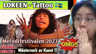 LOREEN  TATTOO  MELODIFESTIVALEN 2023  FIRST TIME TO REACT [upl. by Ximenes]