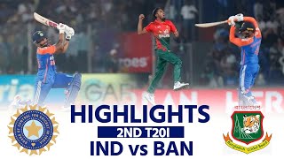 IND vs BAN 2nd T20I Highlights DELHI T20I India vs Bangladesh  RINKUNitish  Match Highlights [upl. by Hgielyk]