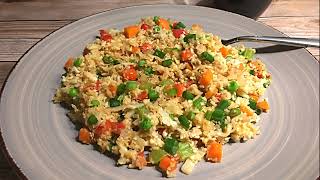 Cauliflower Fried Rice Recipe • Deliciously Healthy 💚😋  Episode 615 [upl. by Luckett]