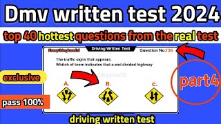 Top dmv written Test questions will enables you to pass 100×100 2024  part4 dmvwrittentest [upl. by Puna]