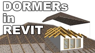 Dormers in Revit  WITH CONSTRUCTION  Roof Tutorial [upl. by Melany]