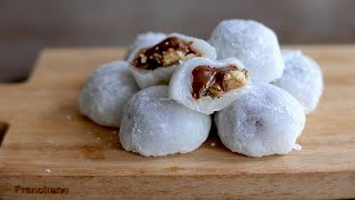 Mochi au Nutella et Biscuits  Recette Japonaise  was Cuisine  ヌテラ餅 [upl. by Yrreiht]