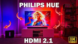 NEW Philips Hue Play HDMI 21 Sync Box 8K IS FINALLY HERE [upl. by Norraa742]