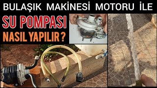 Eski Bulaşık Makinesi Motoru İle Su Pompası Nasıl Yapılır [upl. by Hnamik]