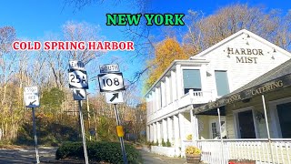 NYS DRIVEFROM UPPER BROOKVILLE TO COLD SPRING HARBOR VIA ROUTE NY 25A EAST [upl. by Atnoved]