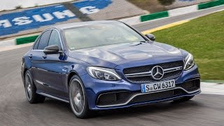 New MercedesBenz AMG C63 tested on road and track  car review [upl. by Xer]