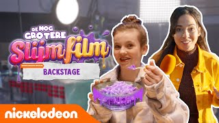 BACKSTAGE bij DE NOG GROTERE SLIJMFILM met BIBI 💜  Nickelodeon Special  Nickelodeon Nederlands [upl. by Nahta]