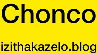 Izithakazelo zakwa Chonco ❤️❤️️ Chonco Clan Names Chonco Clan Praises [upl. by Almire]