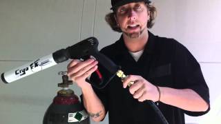 How to setup Cryo Gun Co2 Jet from CryoFX [upl. by Mikkel424]