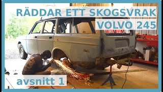 Volvo 245  Från skogsvrak till firmabil  Avsnitt 1 [upl. by Nylhtak]