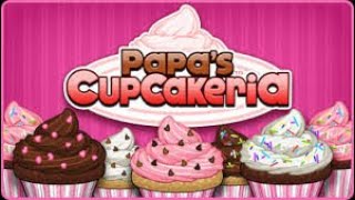 Playing Old Flash Games Papas Cupcakeria [upl. by Robet]