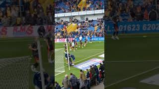 Birmingham City team at One stop Stadium V Mansfield Town [upl. by Ssidnak239]