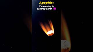 Earth Vs Apophis Asteroid shorts space sun edits [upl. by Enorej]