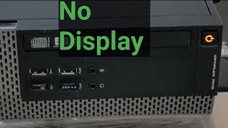 Solving No Display in PC  Orange light blinking in computer No Display  Dell Optiplex Orange Light [upl. by Chevalier]