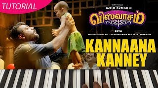 Viswasam  kannana kanney Keyboard Tutorial By Raj Bharath [upl. by Yecad340]