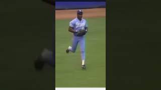 Bo Jackson with the 40 inch vertical nfl mlb baseball bojackson kansascityroyals catch hit [upl. by Battista]