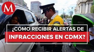 La CdMx implementará un sistema de notificación de infracciones automovilísticas [upl. by Gothart60]