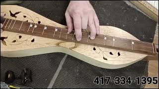 Maple Top Cedar Creek Dulcimer with humming bird and vine [upl. by Abagael]