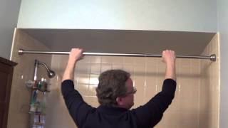 Shower Rod Installation  Tension Shower Rods [upl. by Haidebez777]