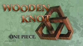 Making a cubic trefoil knot from solid wood [upl. by Cavuoto]