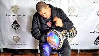 Darbuka Dance Light  Control Your Strokes Lights [upl. by Ranchod573]