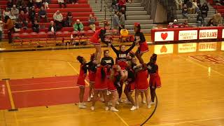 Jamesville Dewitt High School Cheer Team JDHS Halftime Show December 8 2023 [upl. by Idnim]