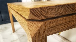 How to make floating Oak table Woodworking Furniture design [upl. by Seni997]