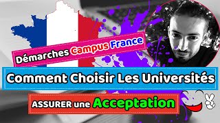 Comment Choisir les Universités Assurer une Acceptation💯✅كيفية اختيار الجامعات المناسبة وضمان القبول [upl. by Noyes241]