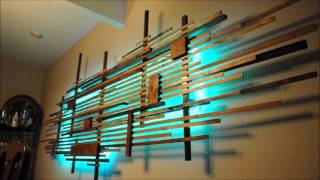 Wooden Art with LED back lighting [upl. by Lucrece]