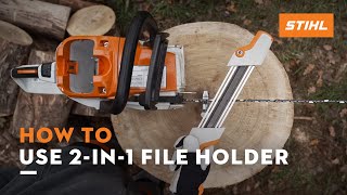 How to efficiently sharpen saw chains  STIHL Tutorial​ [upl. by Gipson276]