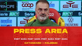 PRESS AREA  VIVARINI NEL DOPO GARA DI CATANZARO  PALERMO 🎙️ [upl. by Swanson171]