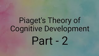 Piagets Theory of Cognitive Development Part 2 Sensorimotor Stage and Preoperational Stage [upl. by Yahsal]