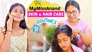 MyMissAnand SKIN and HAIR CARE ROTINE  CookWithNisha [upl. by Pederson592]