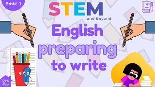 Prepare To Write  KS1 English Year 1  Home Learning [upl. by Nedyaj]