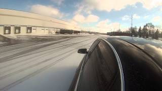 Audi S4 Snow Drifting to the sunrise and cops [upl. by Andre415]