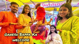 Ganpati Bappa Ka Welcome  GANESH CHATURTHI 2024 [upl. by Maud]