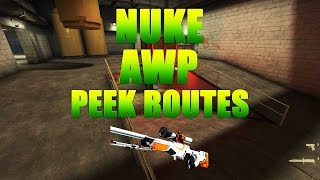 CSGO  Nuke AWP Peek Routes [upl. by Towland863]