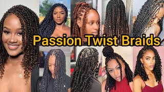 Super Cute Twist Braids  Flat Twist Braids Hairstyles for Black Women  Passion Twist Braids [upl. by Erusaert591]