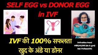 IVF 100 SUCCESS IN SELF EGG vs DONOR EGG  IVF की 100 सफलता खुद के अंडे से या डोनर से [upl. by Liartnod]