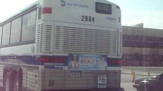 MTA NYC Bus MCI D4500 2185 amp 2884 on the Bx12 at Floyd Bennett Field [upl. by Borman]