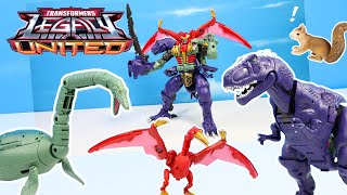 Transformers LEGACY United Beast Wars Magmatron Commander Class Dinosaur Combiner Unboxing Review [upl. by Dardani712]