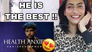 Health Anxiety  Standup Comedy by Abhishek Upmanyu Reaction [upl. by Roana]