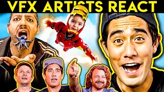 VFX Artists React to CGi Magic ft Zach King [upl. by Attaymik]