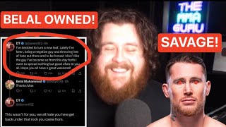 THE MMA GURU REACTS TO DARREN TILL RIP BELAL MUHAMMAD OUT OF NOWHERE ON TWITTER [upl. by Ysset578]