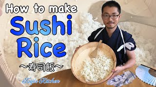 How to cook SUSHI RICE 🍣 〜寿司飯〜 easy Japanese home cooking recipe [upl. by Repinuj]