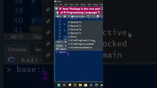 R ‘base’ Package is the core part of R Programming Language📚 [upl. by Enitram331]