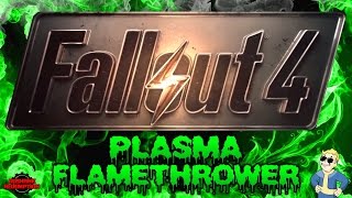 Fallout 4 How to Make a PLASMA FLAMETHROWER Tons of Fun [upl. by Catie944]