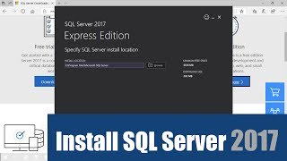 สอน SQL การติดตั้ง SQL Server 2017 Express Edition SQL core และ SQL Server Management Studio [upl. by Anitsrik]